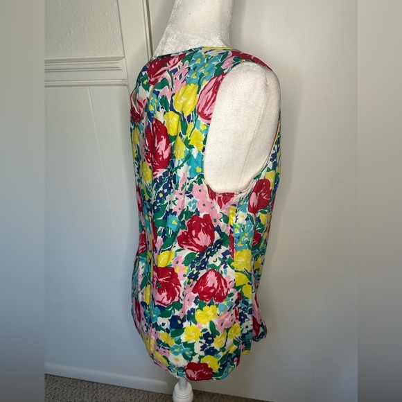 Talbots Pastel Floral Top size 12 - Picture 5 of 8